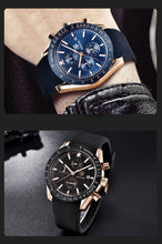 Load image into Gallery viewer, Men Top Luxury Full Steel Business Quartz Watch Men's Casual Waterproof Analog Chronograph Sports Stainless Steel Strap Watches