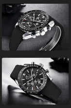 Load image into Gallery viewer, Men Top Luxury Full Steel Business Quartz Watch Men's Casual Waterproof Analog Chronograph Sports Stainless Steel Strap Watches