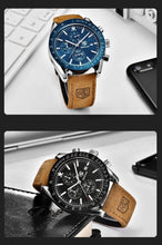 Load image into Gallery viewer, Men Top Luxury Full Steel Business Quartz Watch Men's Casual Waterproof Analog Chronograph Sports Stainless Steel Strap Watches