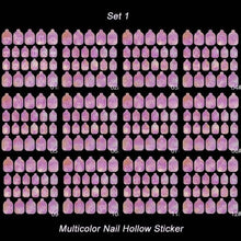 Load image into Gallery viewer, Gold Moon Star 3D Nail Stickers Ultra-thin Adhesive Decals Nail Art Decorations Stamping Manicure Nails Stickers Tool 3d Nail Decal Stickers Manicure Nail Art Decoration Accessories Holographic Old English Character Nail Self-Adhesive Sticker