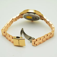 Load image into Gallery viewer, Luxury Gold Womens Watch Stainless Steel Ladies Wrist Watches Analog Quartz Watch Steel Quartz Ladies Watch Waterproof Stainless Steel Wrist Watch For Women