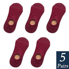 Load image into Gallery viewer, Women's Cute Cotton Invisible No Show Non-Slip Summer Candy Solid Color Silicone Short Socks Fashion Thin Ankle Boat Socks