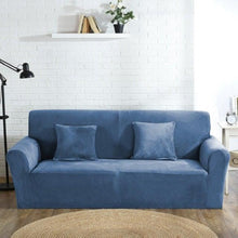 Load image into Gallery viewer, High Quality Velvet Plush Sofa Cover for Living Room Sectional Couch Cover Elastic Case Sofa Slipcover Stretch 1/2/3/4 Seater Velvet Sofa Couch Furniture Protector Soft Anti-Slip High Stretch