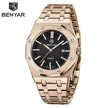 Load image into Gallery viewer, Men's Fashion Watch Luxury Men Stainless Steel Band Quartz Watch Analog Waterproof Sports Military Watches