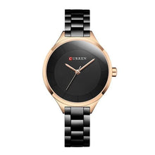 Load image into Gallery viewer, Luxury Gold Womens Watch Stainless Steel Ladies Wrist Watches Analog Quartz Watch Steel Quartz Ladies Watch Waterproof Stainless Steel Wrist Watch For Women