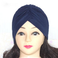 将图片加载到图库查看器,Autumn Winter Warm Headwear Soft Shine Silver Gold Lightweight Knot Twist Turban Headbands Cap Casual Streetwear Hats For Women