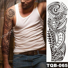 Load image into Gallery viewer, Large Tattoo Sleeve Arm Waterproof Temporary Sticker Tiger Fox For Arm Luxury Colorful Design