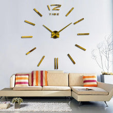 Load image into Gallery viewer, Wall Clock Watch Clocks 3D Frameless Wall Clock Large Stickers Wall Decoration for Living Room Bedroom 3D Acrylic Mirror Stickers Living Room Quartz Needle Europe