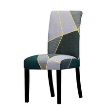 将图片加载到图库查看器,Printed Chair Cover Washable Removable Big Elastic Seat Arm Covers Slipcovers Stretch For Banquet Hotel Printed Dining Chair Slipcovers, Removable Washable Soft Spandex Stretch Chair Covers Banquet Chair