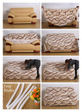 Load image into Gallery viewer, Elastic Sofa Covers for Living Room Stretch Slipcovers Sectional Couch Cover L Shape Corner Armchair Cover 1/2/3/4 Seater Slipcovers Elastic Stylish Printed Sectional Sofa Furniture Protector For Living Room