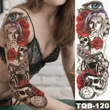 Load image into Gallery viewer, Womens Large Tattoo Eye Lion Waterproof Temporary Sticker Realistic Big Luxury Tattoo Modern Design