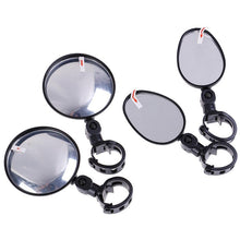 将图片加载到图库查看器,2Pcs Bicycle Mirror Universal Handlebar Rearview Mirror 360 Degree Rotate For Bike Bicycle Cycling Accessories Wide Angle Convex Mirror Adjustable Rotatable Handlebar For Mountain Bike Off Road Bike and Fixed Gear Bike Handlebars