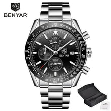 将图片加载到图库查看器,2021 Blue Men Watch Luxury Design Watches Silicone Band Male Wrist Watches Men's Chronograph Round Watch