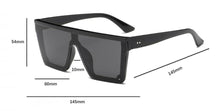 Load image into Gallery viewer, Classic Male Big Black Sunglasses For Men & Women New Fashionable Design New Mirror Pink Square Oversize Square Sunglasses for Women Men