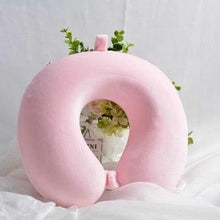 Load image into Gallery viewer, Memory Foam U-Shaped pillow Slow Rebound Neck Pillow Nap Airplane Pillow Travel Cartoon Memory U-Shaped Headrest Long Trip Sleep With No Neck Pain Super Soft Memory Foam Neck Pillow Easy Washing With Removable Cover By My Perfect Dream