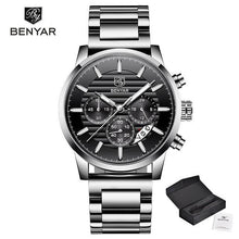 Load image into Gallery viewer, New Luxury Men Watches Chronograph Sports Watches Waterproof Casual Sport Leather Strap Quartz Men's Wrist Watch