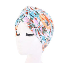 Load image into Gallery viewer, Fashion Soft Cotton Print Inner Headdress Lightweight Turban Elegant Bonnet Hijab Caps Arab Wrap Hijab Headscarf Hat For Woman