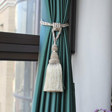 Load image into Gallery viewer, Tassel Curtain Tiebacks Home Decoration Handmade Curtain Holders Clips Hanging Balls Curtain Accessories Curtain Tie backs Curtain Handmade Tiebacks Decorative Curtain Holdbacks With Tassel