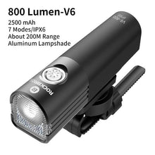 Load image into Gallery viewer, Bike Light Rainproof USB Rechargeable LED 2000mAh MTB Front Lamp Headlight Aluminum Ultralight Flashlight Super Bright Bicycle Front Headlight 5 Light Modes And Large Capacity Battery