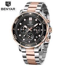 将图片加载到图库查看器,Black Multifunctional Sport Men Watches Luxury Quartz Watches Fashion Chronograph Stylish Elegant Comfortable Watch For Men