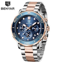 将图片加载到图库查看器,Black Multifunctional Sport Men Watches Luxury Quartz Watches Fashion Chronograph Stylish Elegant Comfortable Watch For Men