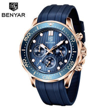 将图片加载到图库查看器,Black Multifunctional Sport Men Watches Luxury Quartz Watches Fashion Chronograph Stylish Elegant Comfortable Watch For Men