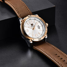 Load image into Gallery viewer, Top Luxury Fashion Mens Watches Quartz Casual Leather Design Sport Analog Waterproof Classic Wrist Watch