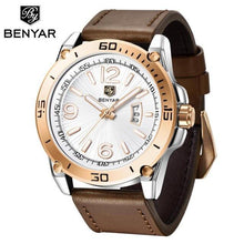 Load image into Gallery viewer, Top Luxury Fashion Mens Watches Quartz Casual Leather Design Sport Analog Waterproof Classic Wrist Watch