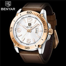 Load image into Gallery viewer, Top Luxury Fashion Mens Watches Quartz Casual Leather Design Sport Analog Waterproof Classic Wrist Watch