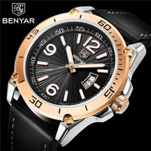 Load image into Gallery viewer, Top Luxury Fashion Mens Watches Quartz Casual Leather Design Sport Analog Waterproof Classic Wrist Watch