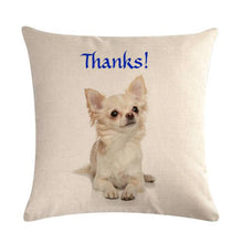 将图片加载到图库查看器,Pet Dog Elegant Design Linen Cotton Throw Pillow Covers Dog Pattern Cotton Throw Pillow Covers Car Sofa Cushion Cover Pillowcases Couch Cushion Cover Home Sofa Bed Decorative Pillows