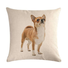 将图片加载到图库查看器,Pet Dog Elegant Design Linen Cotton Throw Pillow Covers Dog Pattern Cotton Throw Pillow Covers Car Sofa Cushion Cover Pillowcases Couch Cushion Cover Home Sofa Bed Decorative Pillows