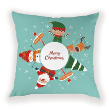 将图片加载到图库查看器,New Year Christmas Decorations Pillows Cover Christmas Décor for Home Christmas Tree Snowflake Snowman Reindeer Home Decor Throw Pillow Case Cushion Cover Santa Merry Christmas Gift Xmas 45x45cm