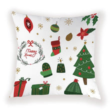 将图片加载到图库查看器,New Year Christmas Decorations Pillows Cover Christmas Décor for Home Christmas Tree Snowflake Snowman Reindeer Home Decor Throw Pillow Case Cushion Cover Santa Merry Christmas Gift Xmas 45x45cm
