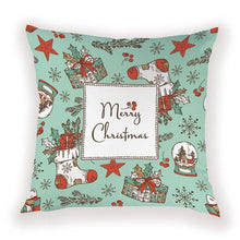 将图片加载到图库查看器,New Year Christmas Decorations Pillows Cover Christmas Décor for Home Christmas Tree Snowflake Snowman Reindeer Home Decor Throw Pillow Case Cushion Cover Santa Merry Christmas Gift Xmas 45x45cm