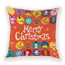 将图片加载到图库查看器,New Year Christmas Decorations Pillows Cover Christmas Décor for Home Christmas Tree Snowflake Snowman Reindeer Home Decor Throw Pillow Case Cushion Cover Santa Merry Christmas Gift Xmas 45x45cm
