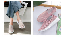 将图片加载到图库查看器,Sport Mesh Breathable Women Shoes Fashion Sports Soft Comfortable Women Shoes Fashion Slip-On Sports Shoes Soft Sole Breathable Comfortable Running Walking Shoes