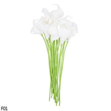 Load image into Gallery viewer, 10Pcs High Quality Real Touch Calla Lily Artificial Flowers Bouquet For Wedding Bridal Home Kitchen Table Flower Decoration Home Decor