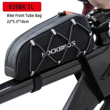Load image into Gallery viewer, Bicycle Bag Reflective Front Top Frame Tube Bag Ultralight Portable Bike Big Capacity Pocket Cycling Accessories Top Tube Bike Bag Waterproof Bike Front Frame Bike Bag Bicycle Top Tube Bag Cycling Accessories
