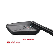 Load image into Gallery viewer, New Scratch Resistant Glass Lens Rear View Mirror Bike Cycling Clear Wide Range Back Sight Rearview Reflector Adjustable Handlebar Rotatable Bicycle Rear View Glass Mirror Wide Angle Acrylic Safety Mirror New Scratch Resistant Glass Lens
