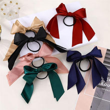 将图片加载到图库查看器,Bow-Knot Elastic Hair Bands Accessories Fashion Hair Band Long Ribbon Bow Ponytail Hair Tie Scrunchies Ponytail Holder Accessories for Women And Girls