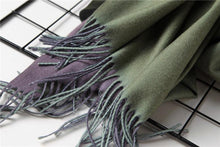 Load image into Gallery viewer, Fashion Winter Solid Soft Scarf Cashmere Lightweight Scarves Shawls Cashmere Escharpe Scarfs Lightweight Shawls Hijabs Shawls Escharpe Elegant Wrap Blanket Bandana Tassel For Lady