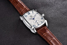 Load image into Gallery viewer, Luxury Business Men's Watches Brown Casual Wrist Leather Strap Waterproof Classic Rectangle Square Watch