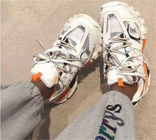 将图片加载到图库查看器,Black Womens Breathable Sneakers Spring Mesh Sneakers Woman Elegant Casual Sneakers Outdoor Sport Summer Couple Cushion Flats Running Womens Sneakers