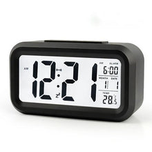 Load image into Gallery viewer, Digital Alarm Clock Voice Alarm Clock Intelligent Smart Timer Creative Students Mute LED Electronic Warning Machinery Gifts Battery Operated LCD Electronic Clock for Bedroom Home Kitchen Office Outdoor