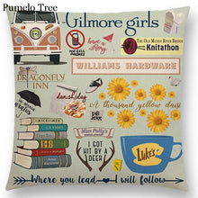 Load image into Gallery viewer, Newest Floral Quotes Decorative Pillow Covers Fresh Flowers Garland Inspirational Words Decorative Cotton Linen Throw Pillow Cushion Covers And Gifts For Women Daughter Mum Best Friend Birthday Home Decorations