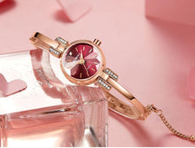Load image into Gallery viewer, Luxury Small Silver Women Watch Modern Bracelet Wristwatch Quartz Waterproof Mini Round Design