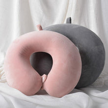Load image into Gallery viewer, Memory Foam U-Shaped pillow Slow Rebound Neck Pillow Nap Airplane Pillow Travel Cartoon Memory U-Shaped Headrest Long Trip Sleep With No Neck Pain Super Soft Memory Foam Neck Pillow Easy Washing With Removable Cover By My Perfect Dream