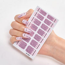 将图片加载到图库查看器,Full Cover Nail Stickers Nail Polish Nail Decoration Nails Sticker Designer Self Adhesive Nail Sticker Creative Nail Art Sticker Sticker Nail Decorations Accessories Metal Curve Stripe Lines Design Letter Nail Sticker Adhesive Decoration Template