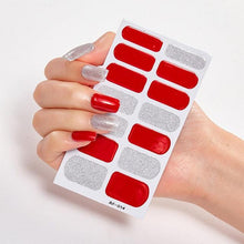 将图片加载到图库查看器,Full Cover Nail Stickers Nail Polish Nail Decoration Nails Sticker Designer Self Adhesive Nail Sticker Creative Nail Art Sticker Sticker Nail Decorations Accessories Metal Curve Stripe Lines Design Letter Nail Sticker Adhesive Decoration Template